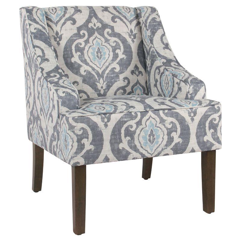 Classic Swoop Accent Armchair Suri Blue - HomePop