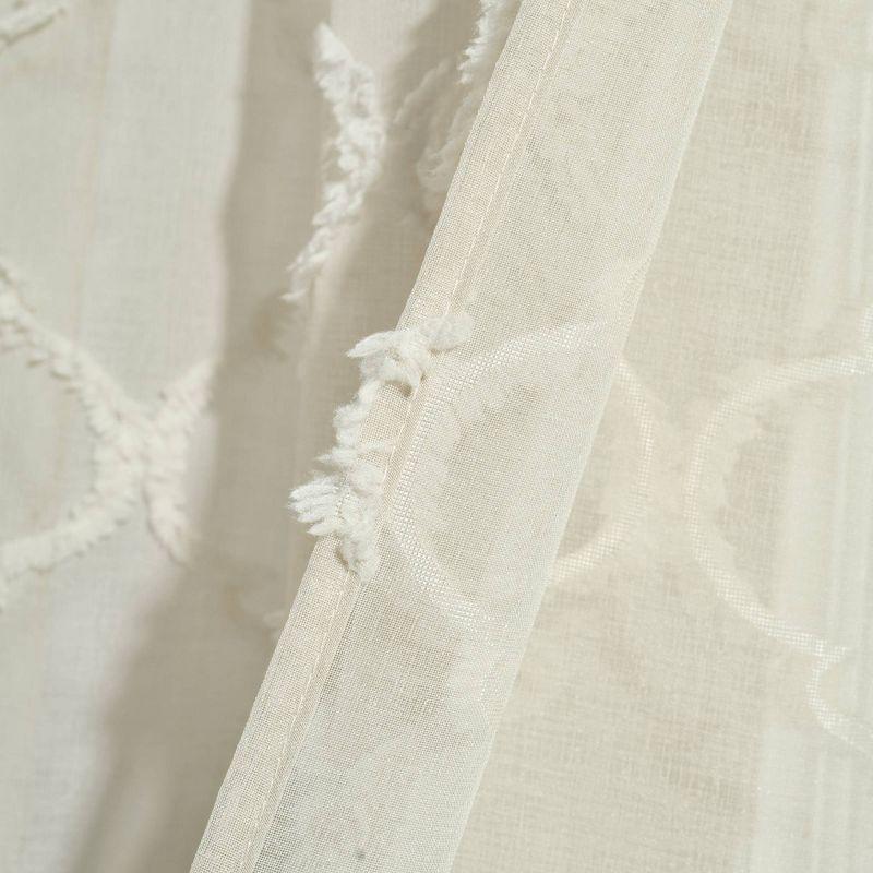 Lush Decor Avon Trellis Sheer Trellis Sheer Curtain Panels (Set of 2)