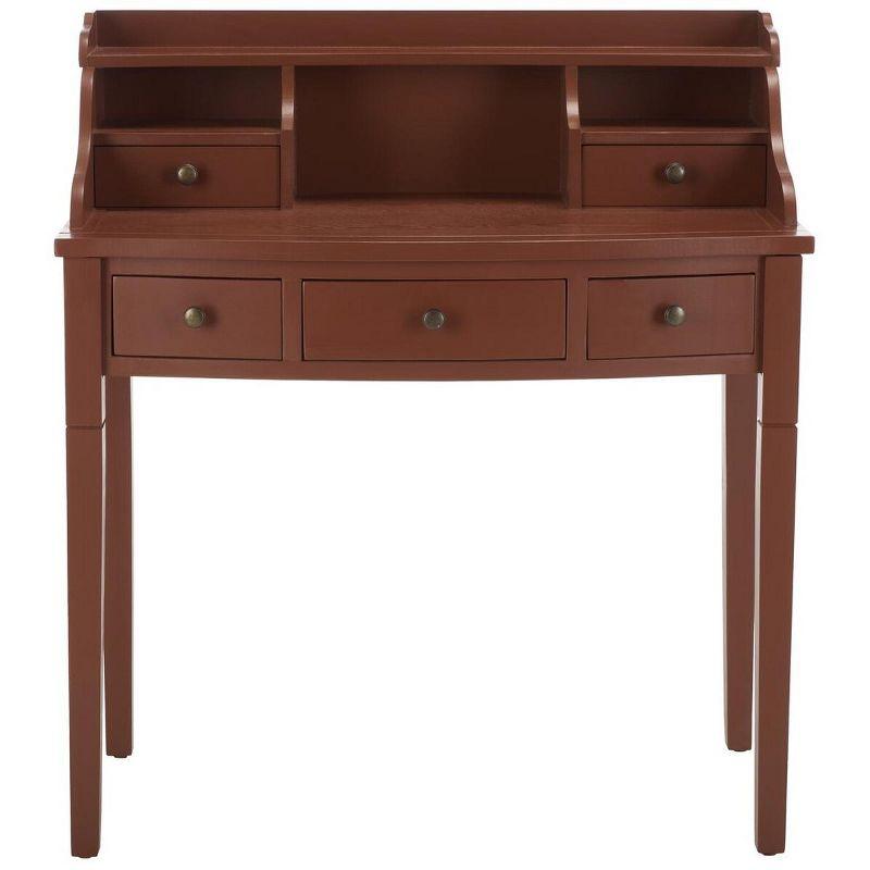 Landon Writing Desk - AMH6516 - Henna Brown - Safavieh Couture