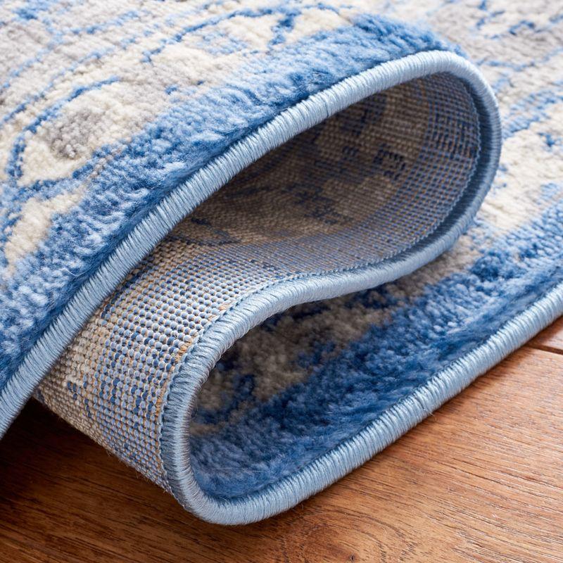 Brentwood BNT852 Power Loomed Indoor Area Rug - Blue/Grey - 9'x12' - Safavieh