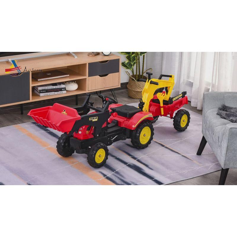 Aosom 1 Seater Tractors / Construction Pedal Ride On