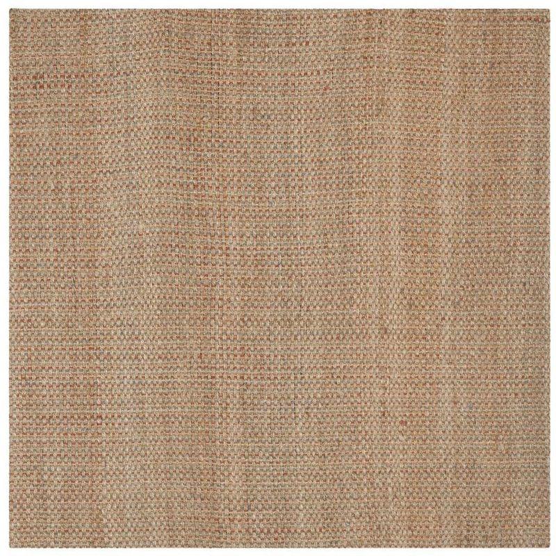 Safavieh Artisanal Natural/Multi 6' Square Hand-Woven Jute Area Rug