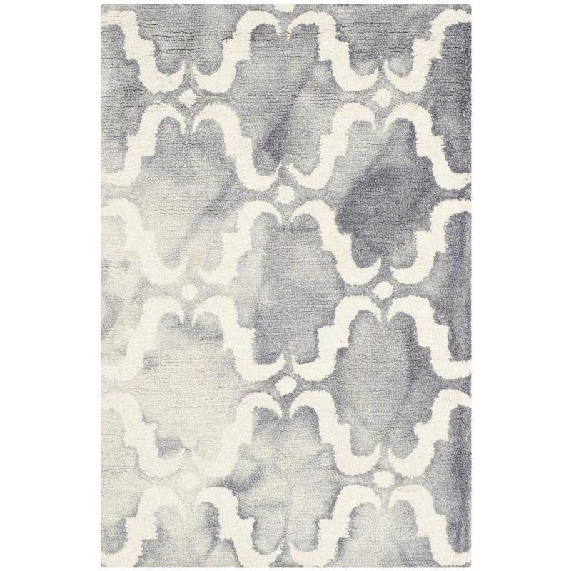 Dip Dye DDY536 Hand Tufted Indoor Accent Rug - Grey/Ivory - 2'x3' - Safavieh