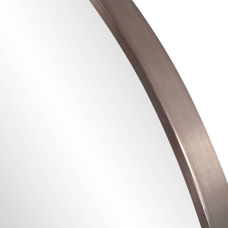Howard Elliott 30" Round Stainless Steel Framed Vanity Mirror Brushed Brass
