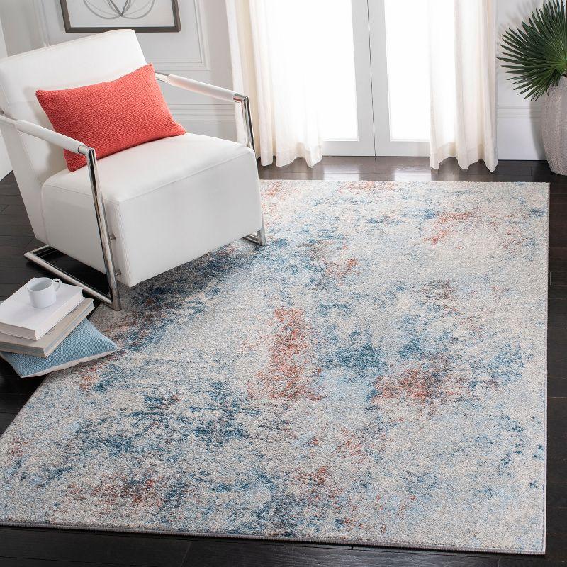 Tulum TUL209 Power Loomed Indoor Area Rug - Light Blue/Ivory - 5'3"x7'6" - Safavieh