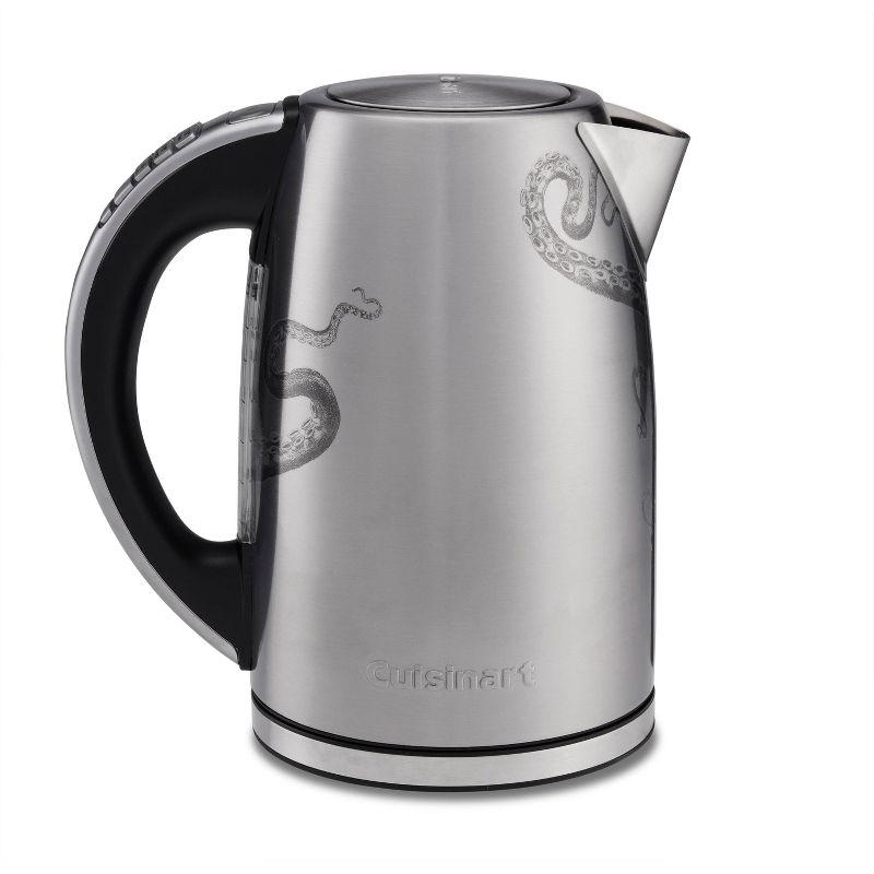 Cuisinart 1.7L Caskata PerfecTemp Cordless Programmable Stainless Steel Electric Kettle Silver CPK-17P1CK