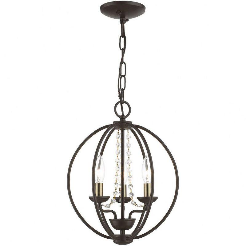 Livex Lighting Arabella 3 - Light Chandelier in  Bronze/Antique Brass