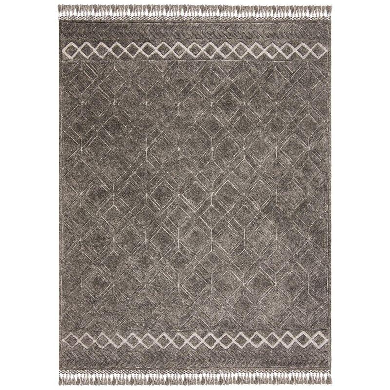 Casablanca CSB664 Hand Tufted Area Rug - Charcoal - 8'x10' - Safavieh.