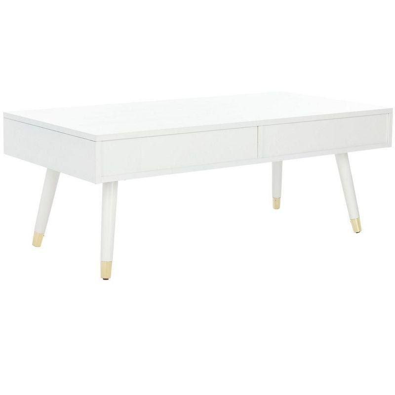 Levinson Gold Cap Coffee Table  - Safavieh