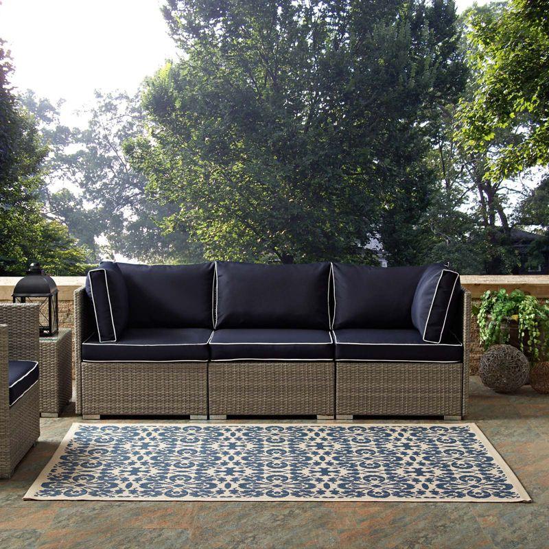 Ariana Vintage Floral Trellis Indoor and Outdoor Area Rug by Modway