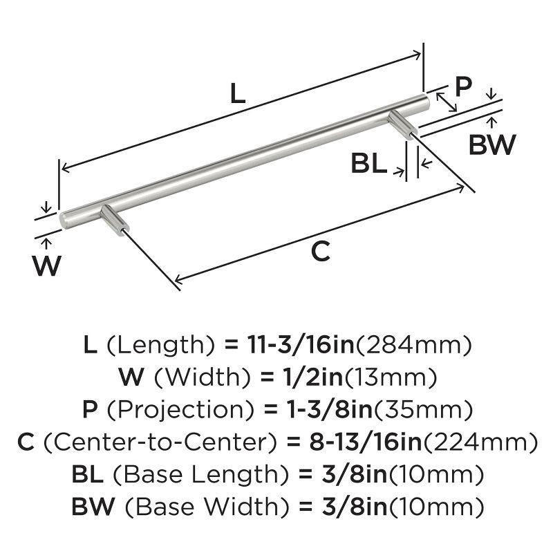 Bar Pulls 8-13/16 inch (224mm) Center-to-Center
