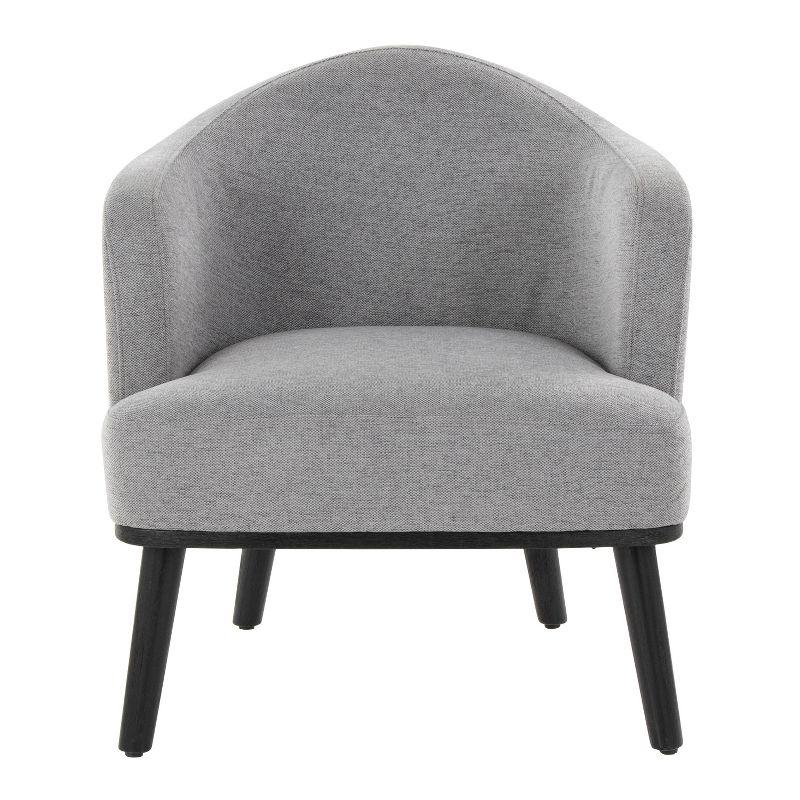 Ahoy Accent Chair Black/Gray - LumiSource: Upholstered Polyester, Wood Frame, Indoor Use, 250lb Capacity