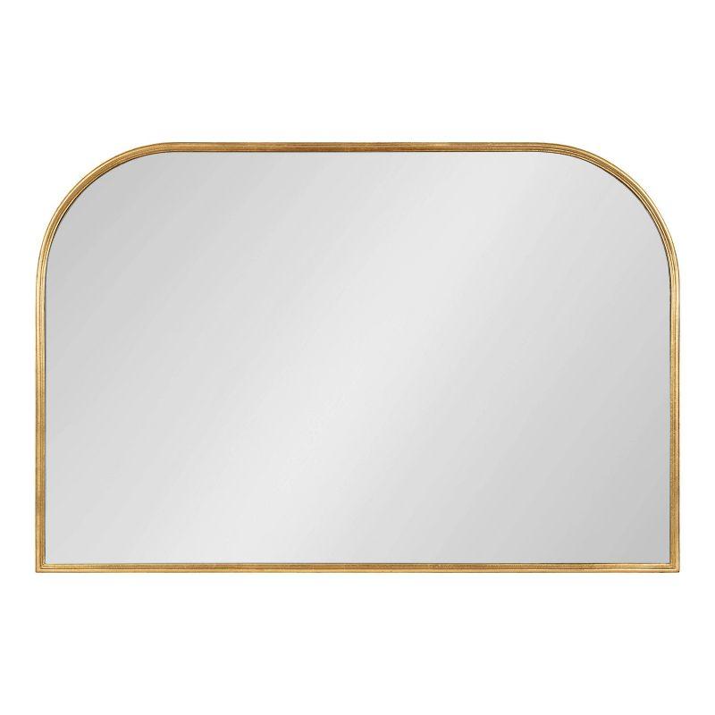36" x 24" Caskill Framed Arch Wall Mirror Gold - Kate & Laurel All Things Decor