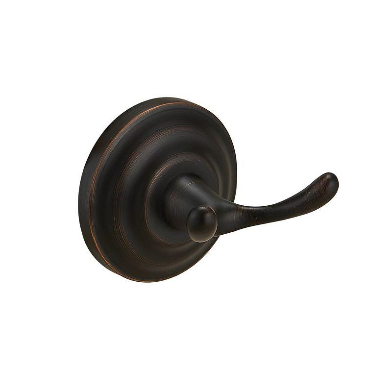 Zinc Traditional Bathroom Double Towel Hook