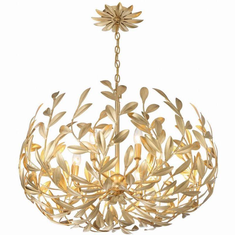 Crystorama Lighting Broche 6 - Light Chandelier in  Antique Gold