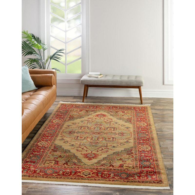Unique Loom 5' 1 x 8' 0 Tan Sahand Arsaces Area Rug