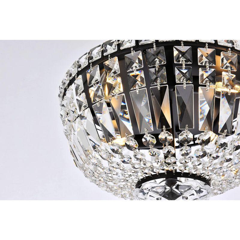 Elegant Lighting Tranquil 4 light Gold Flush Mount Clear Royal Cut Crystal