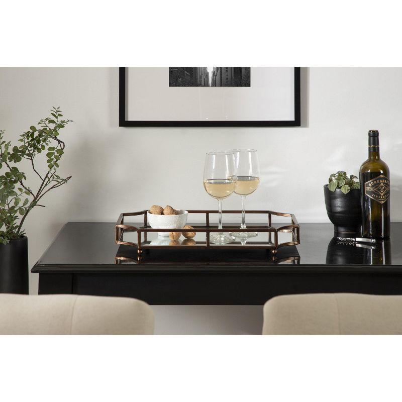 Kate and Laurel Ciel Tray, 19x13x3, Bronze