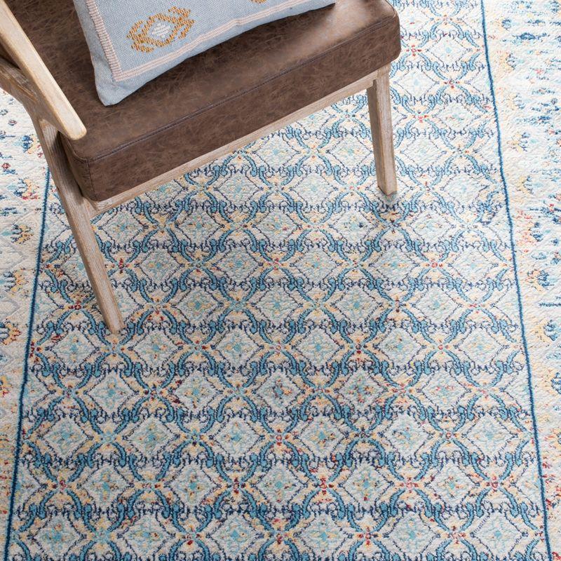 Brentwood BNT899 Power Loomed Indoor Accent Rug - Blue/Yellow - 3'x5' - Safavieh