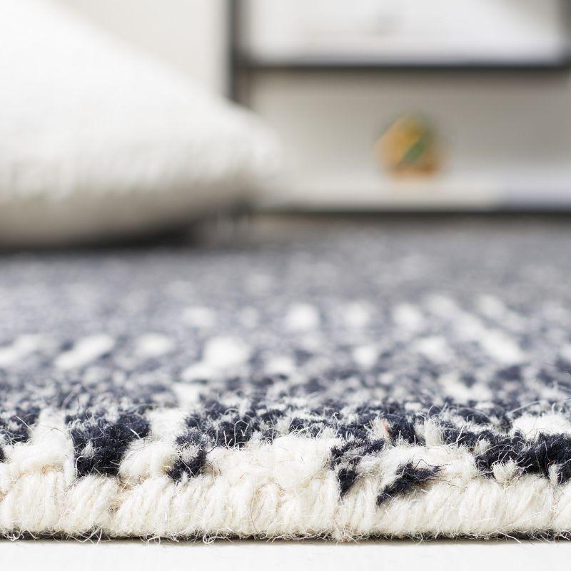 Micro-Loop MLP956 Hand Tufted Indoor Area Rug - Ivory/Black - 8'x10' - Safavieh