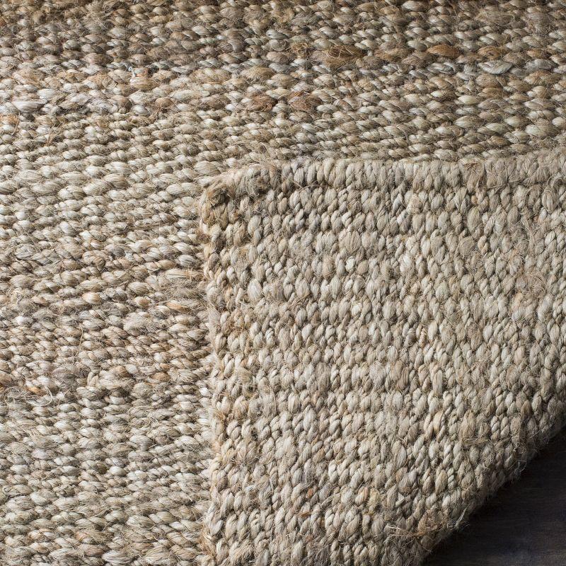 Handmade Tufted Jute Round Area Rug, Natural, 8' x 10'