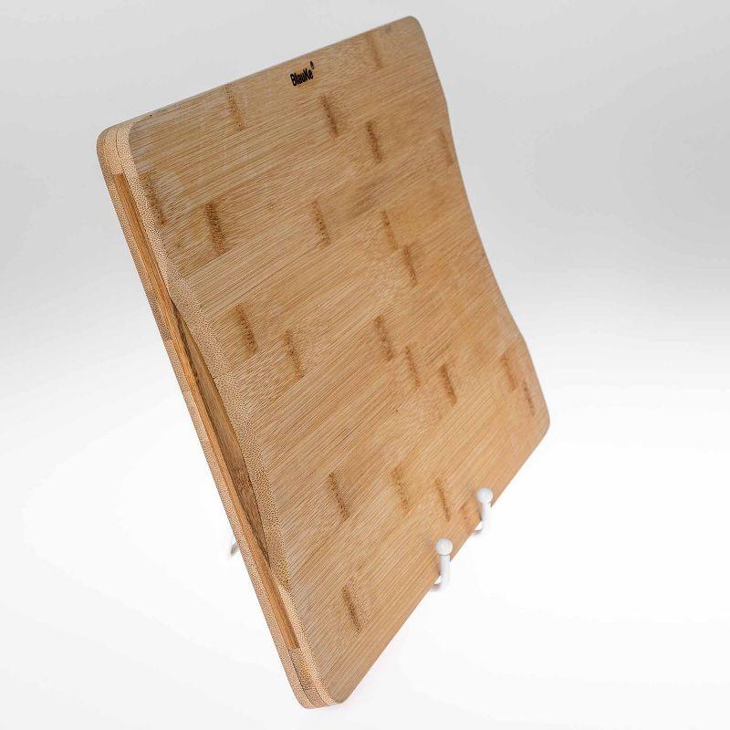 BlauKe 15x10 inch Large Bamboo Cutting Board with Juice Groove