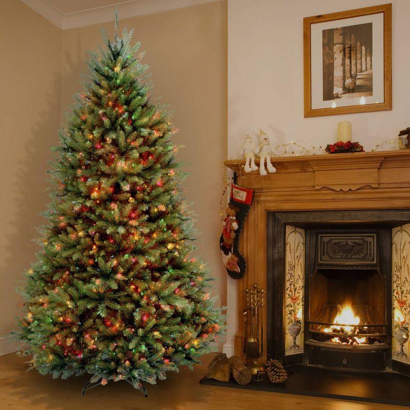 National Tree Company 4.5' Pre-Lit Dunhill Fir Hinged Artificial Christmas Tree with Clear Lights