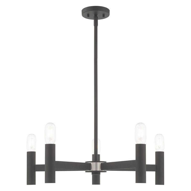 Livex Lighting Copenhagen 5 - Light Chandelier in  Scandinavian Gray