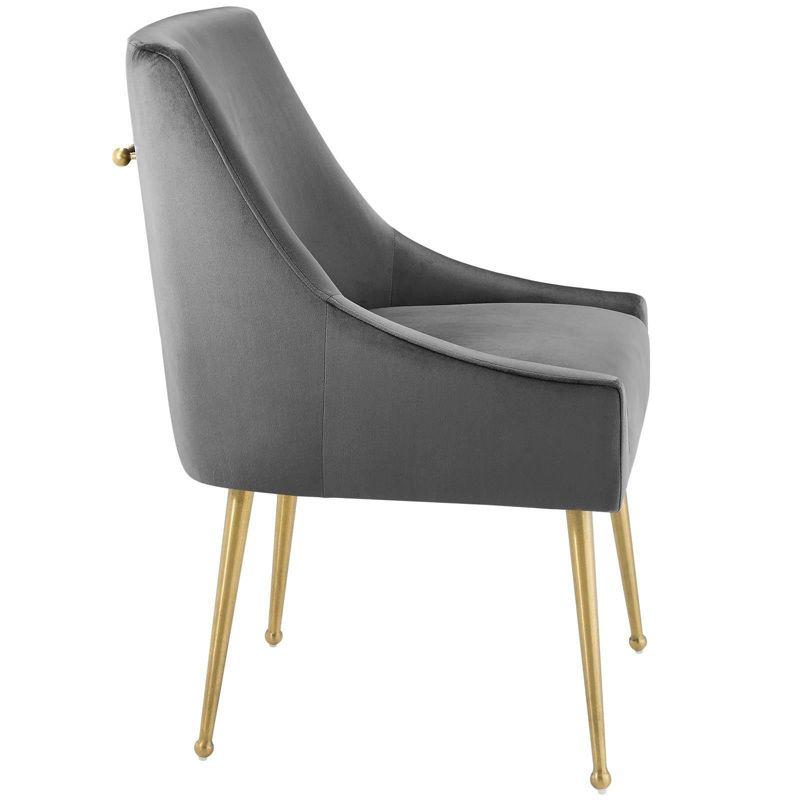 Silver Orchid Allison Upholstered Velvet Dining Chair by Modway