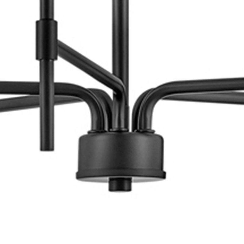 Lark Hux 5 - Light Fabric Dimmable Modern Linear Chandelier