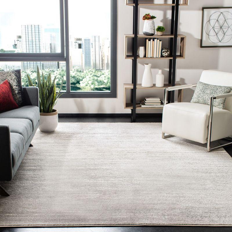 Adirondack ADR113 Machine Made Indoor Area Rug - Ivory/Silver - 5'x5' - Safavieh
