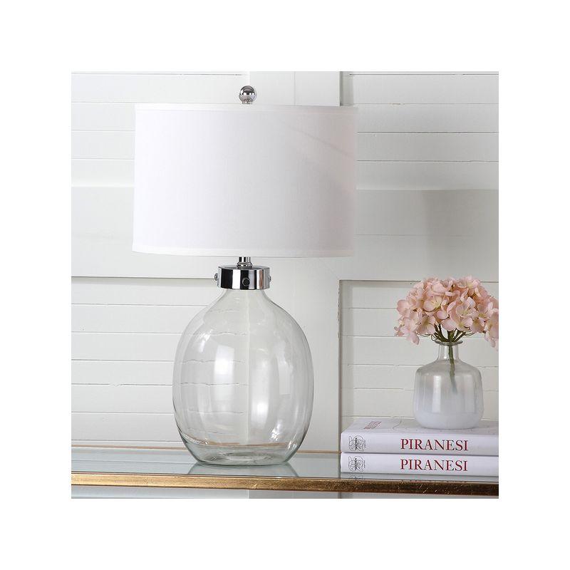 Neville Clear Glass Table Lamp (Set of 2) - LIT4067 - Glass - Safavieh