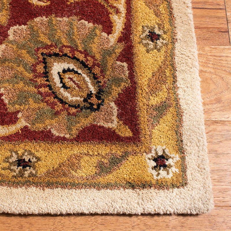 Classic CL244D Hand Tufted Area Rug - Ivory/Red - 8'3"x11' - Safavieh..