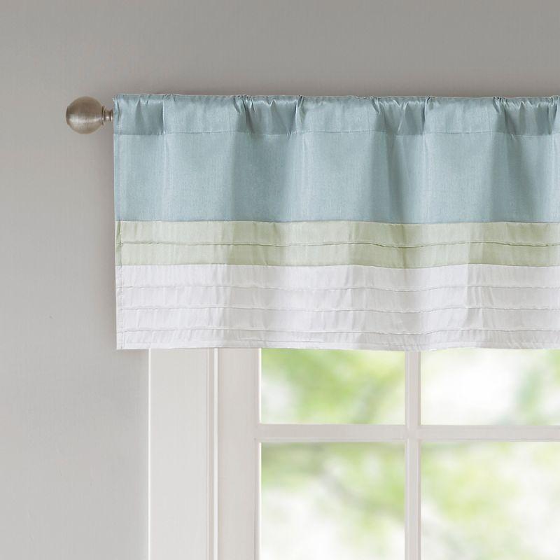Madison Park Amherst Polyoni Pintuck Single Window Valance