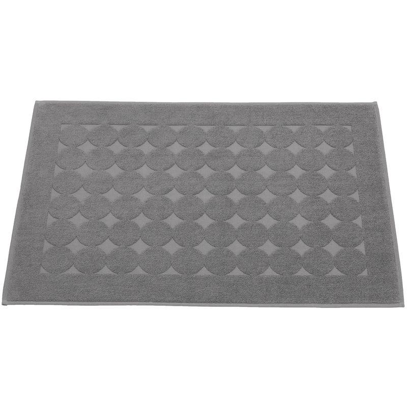Sinemis Terry Bath Rug Dark Gray - Linum Home Textiles: Woven, Machine Washable, Low Pile