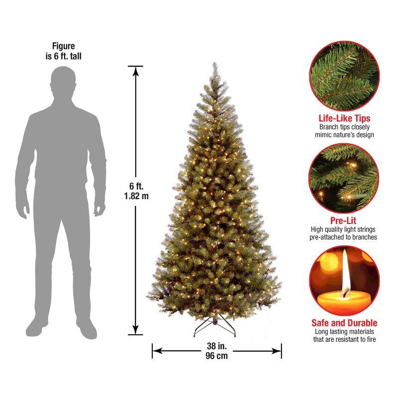 Prelit Slim Aspen Spruce Artificial Christmas Tree Clear Lights - National Tree Company