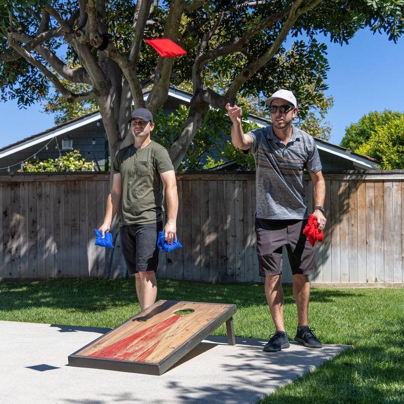 GoSports 4' x 2' Regulation Size Premium Wood Cornhole Set - 11pc