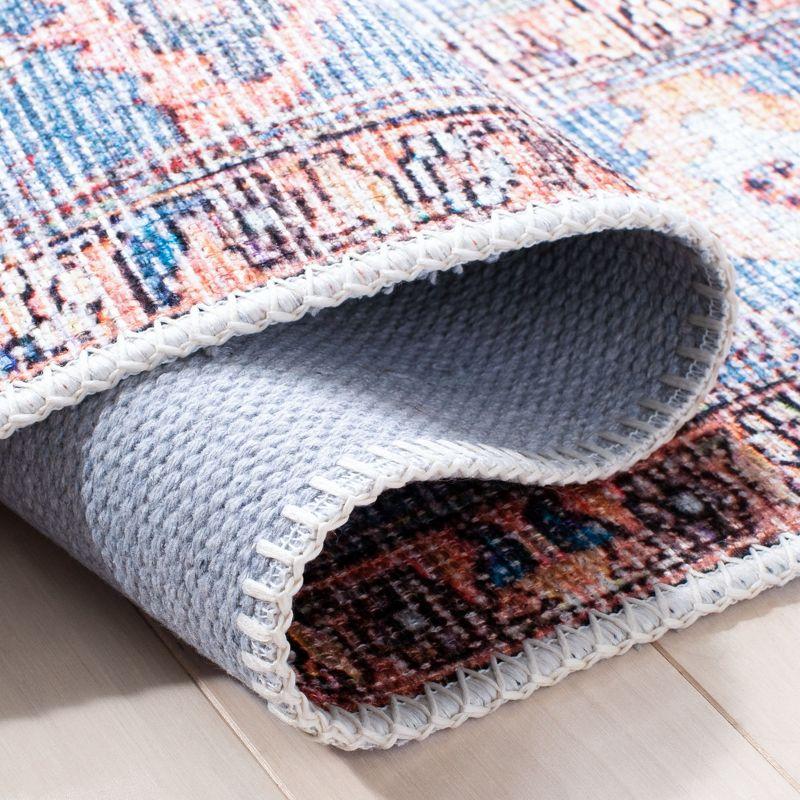 Serapi SEP356 Power Loomed Machine Washable Skid-Resistant Indoor Area Rug - Light Blue/Beige - 6'7"x9' - Safavieh
