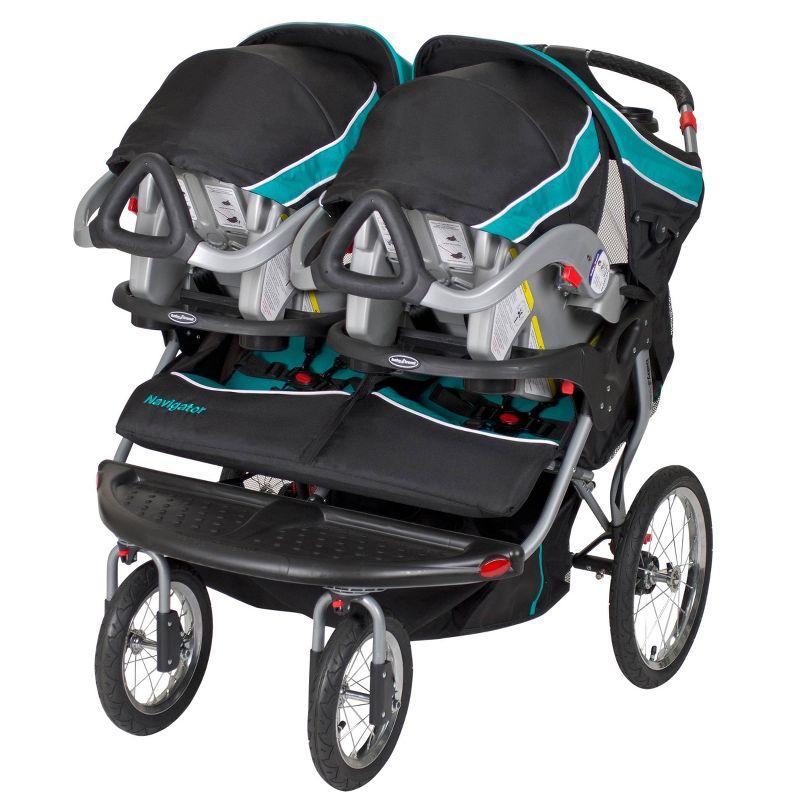 Baby Trend Navigator Double Jogger Stroller - Blue Tropic