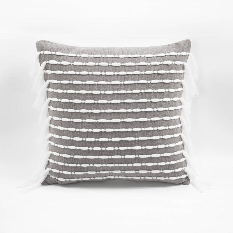 Lush Decor Cotton Striped 20'' Throw Pillow Cover