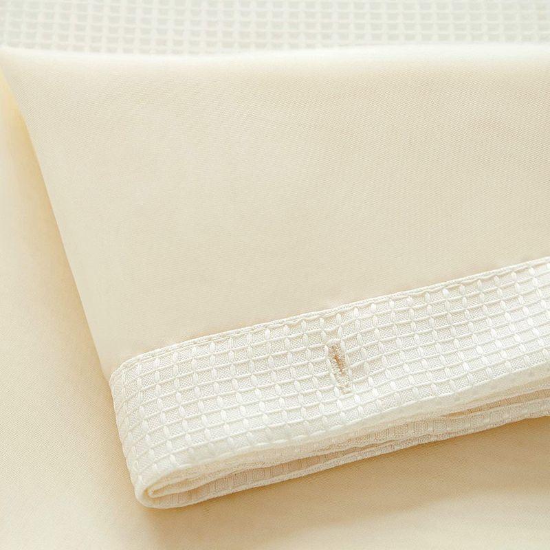 Dainty Home Complete Shower Curtain With Detachable Liner - Ivory