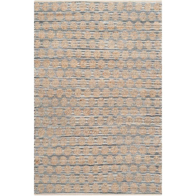 Cape Cod Handmade Black/Natural Cotton 4' x 6' Area Rug