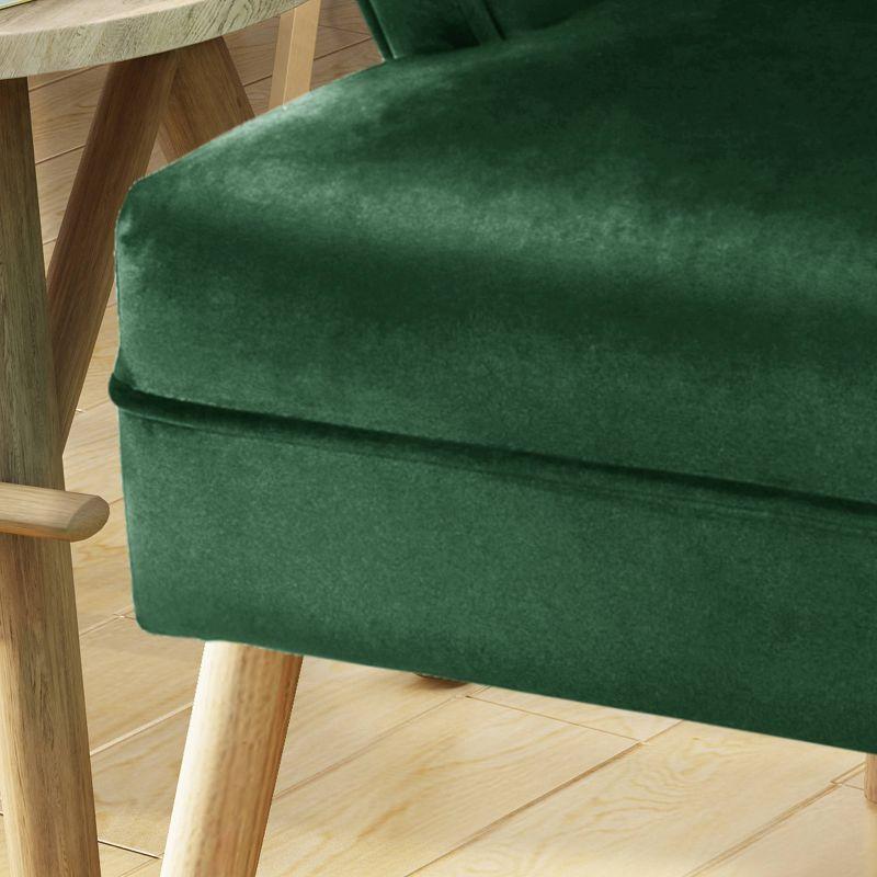 Mercer41 Versatile Mid-Century Trimmed Chair for Every Room in Your Home