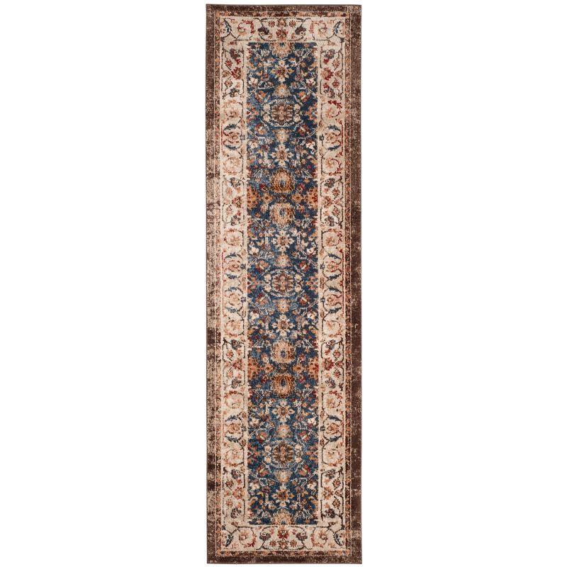 Bijar BIJ650 Power Loomed Accent Rug - Royal/Ivory - 2'3"x4' - Safavieh.