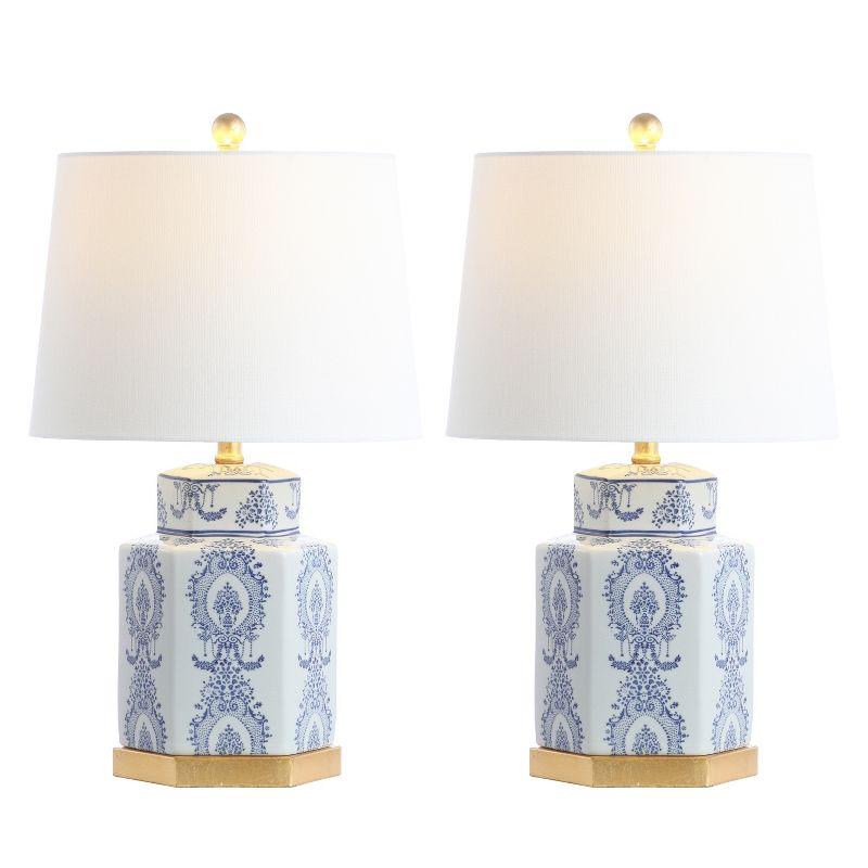 Bloomsbury Market Bodin White Ceramic Table Lamps - Set Of 2 (LED Bulbs Included)