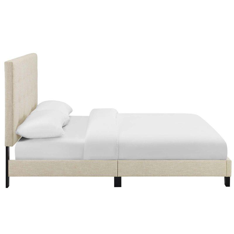 Modway Melanie Tufted Button Upholstered Fabric Platform Bed