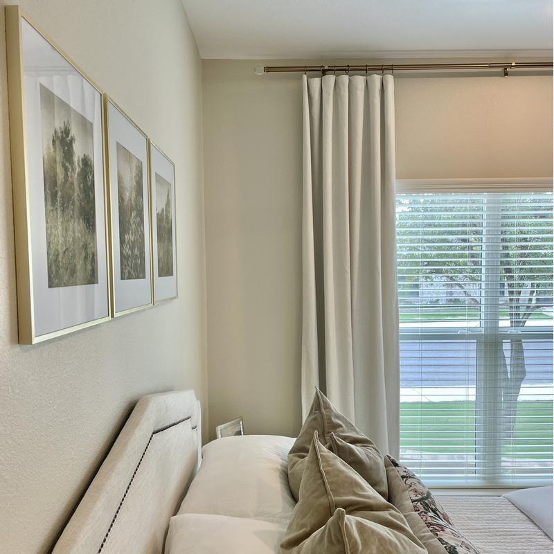 50"x95" Blackout Aruba Window Curtain Panel Sour Cream - Threshold™: Recycled Polyester, Traditional Style, OEKO-TEX Certified