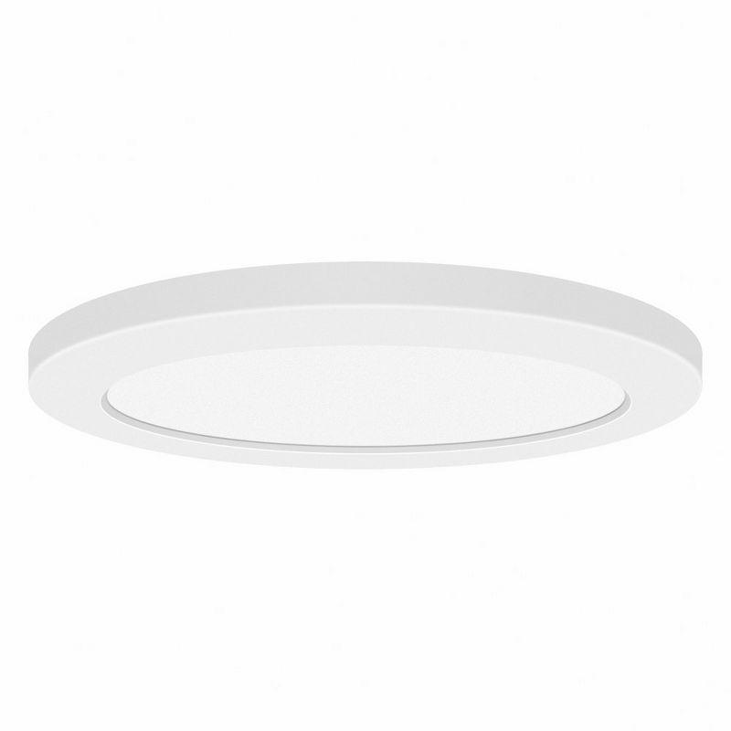 Slim White Acrylic LED Flush Mount Light