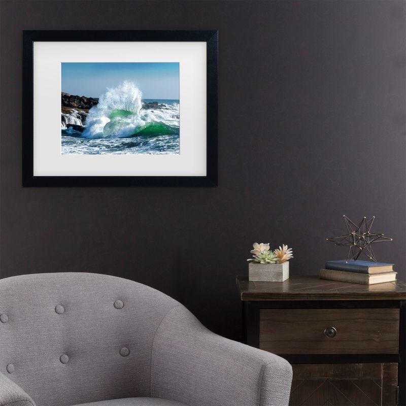 Black Framed Seascape Canvas Print for Kids' Nursery