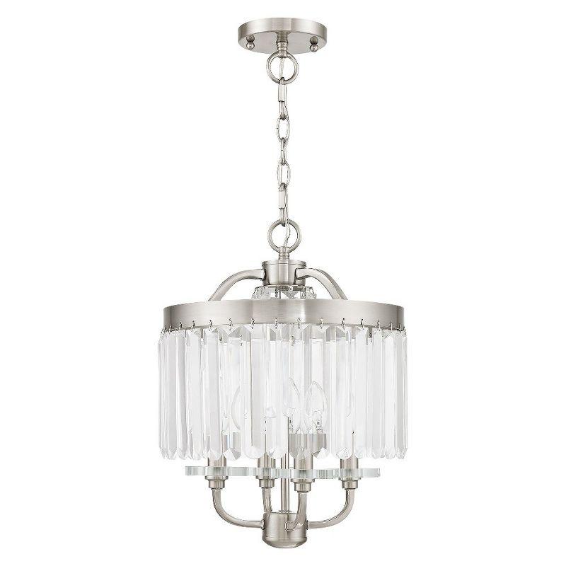 Livex Lighting Ashton 4 - Light Chandelier in  Brushed Nickel